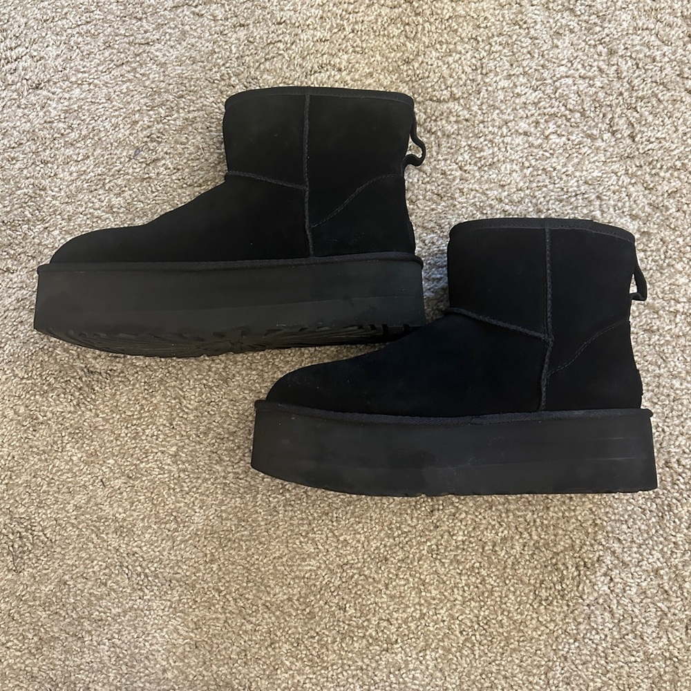 Ugg Classic Black Platform Boots